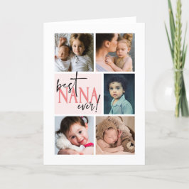 Best Nana någonsin Photo Collage Kort