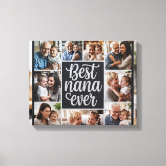 Best Nana Personlig Photo Collage Canvas P