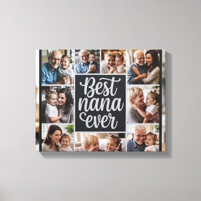 Best Nana Personlig Photo Collage Canvas P (Framsida)