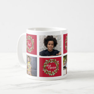 Best Nana Photo Collage-julkaffe Mugg
