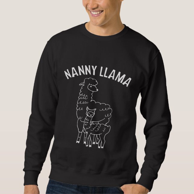 Best Nanny Llama Bilder Nanny Llama Lång Ärmad Tröja (Framsida)