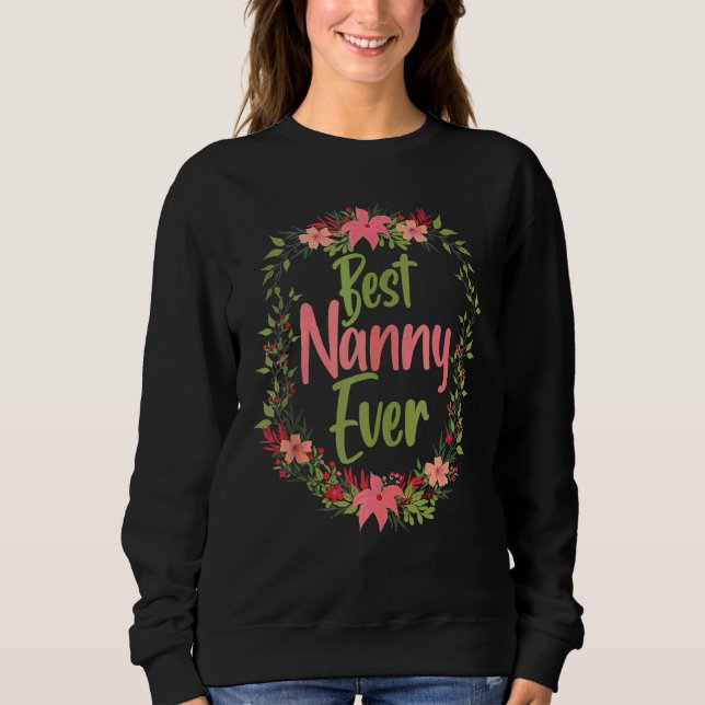 Best Nanny Mors dag T Shirt (Framsida)