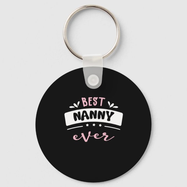 Best Nanny någonsin Gift Idea Nyckelring (Framsida)