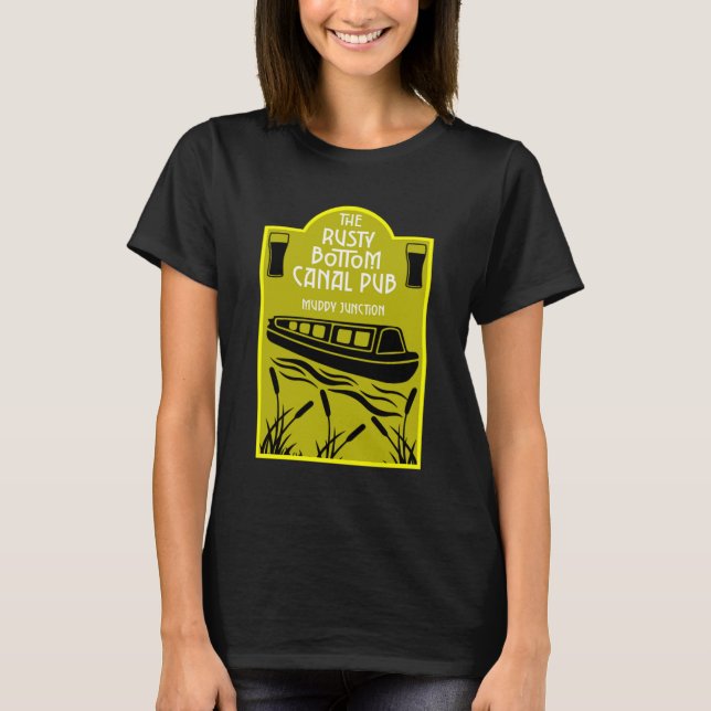 Best Narrowboat Pubs T-Shirt (Framsida)