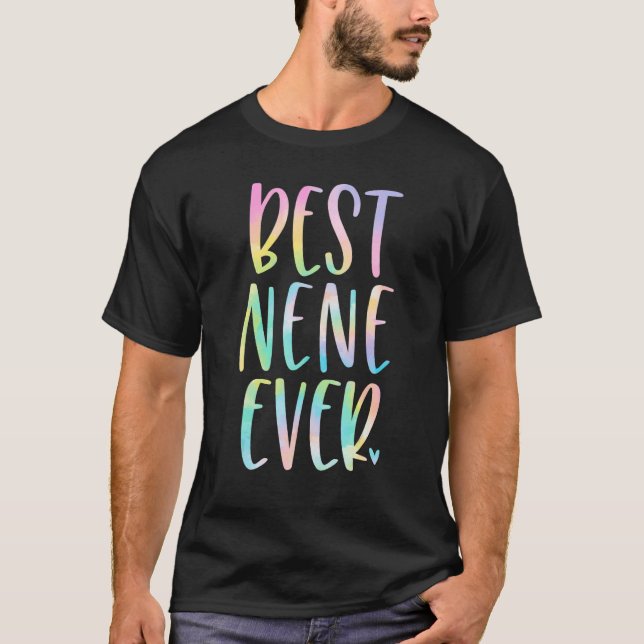 Best Nene Aldrig Mors dag Tie Dye T Shirt (Framsida)
