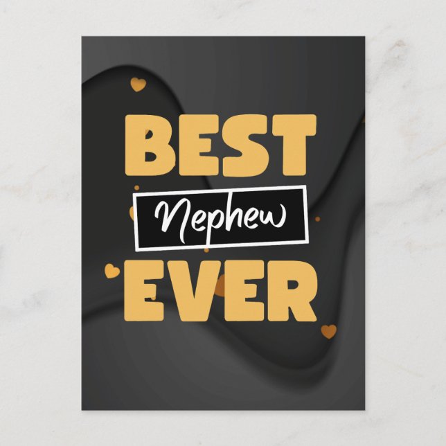 Best nephew ever vykort (Framsida)