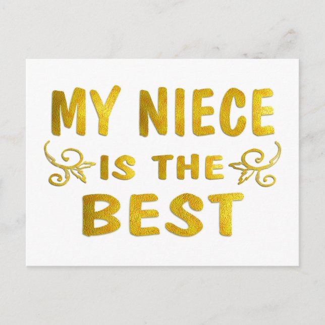 Best Niece Vykort (Framsida)