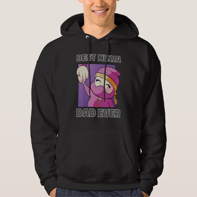 Best Ninja Pappa Hoodie (Framsida)