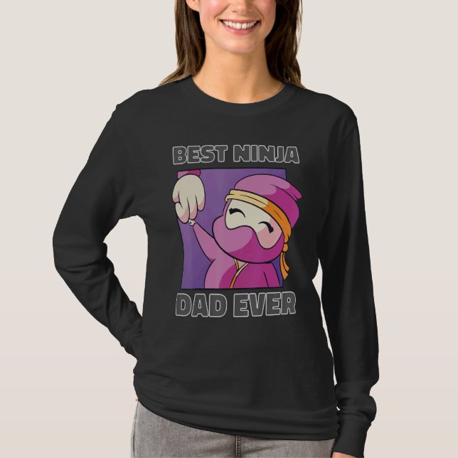 Best Ninja Pappa T Shirt (Framsida)