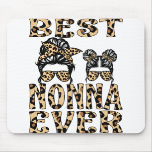 Best Nonna någonsin Leopard Play Mors dag T-Shirt Musmatta