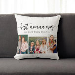 Best Nonna nånsin - Grandchildren Photo Collage Kudde<br><div class="desc">Fira din Nonna med Best Nonna Aldrig Grandchildren Photo Collage Dekorativ kudde. Den här personligen visar en vackert arrangerad kollage av omhuldade foton som fångar speciella ögonblick med sina barnbarn. Den är gjord av högkvalitativa material och tillför en snyggt och känslosam beröring till vilket utrymme som helst, perfekt för att...</div>