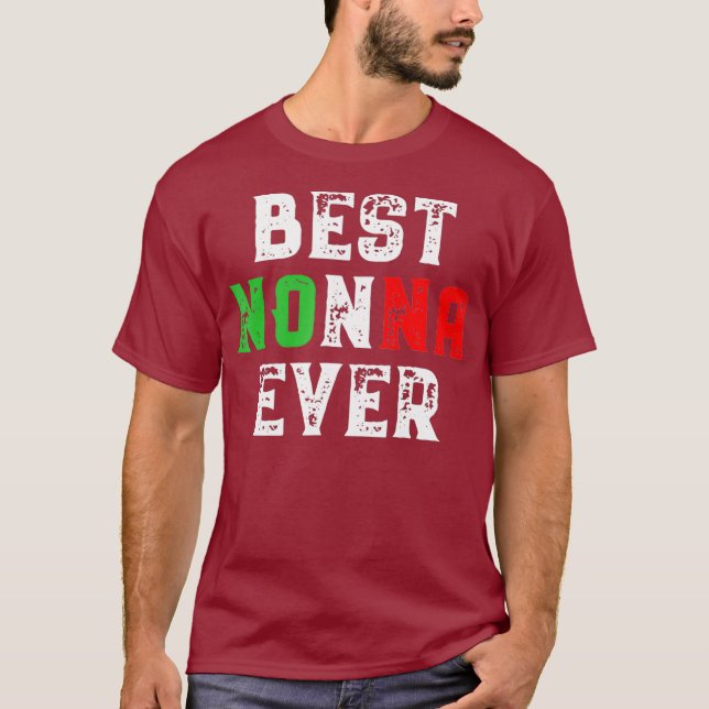 Best Nonna nånsin Italienska mormor Gift T Shirt (Framsida)