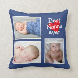 Best Nonna nånsin Photo Collage Kudde