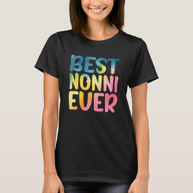 Best Nonni Ever Mother's Day Nonni T Shirt (Framsida)