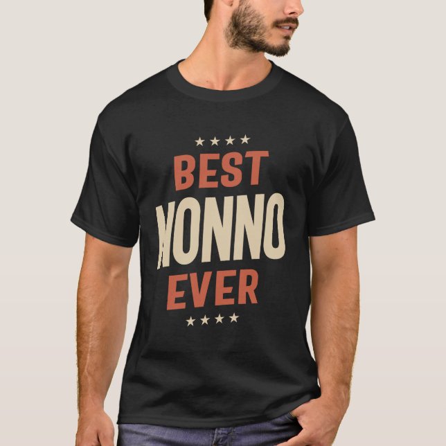 Best Nonno nånsin - färdigt Pappa, skyddat morfar T Shirt (Framsida)