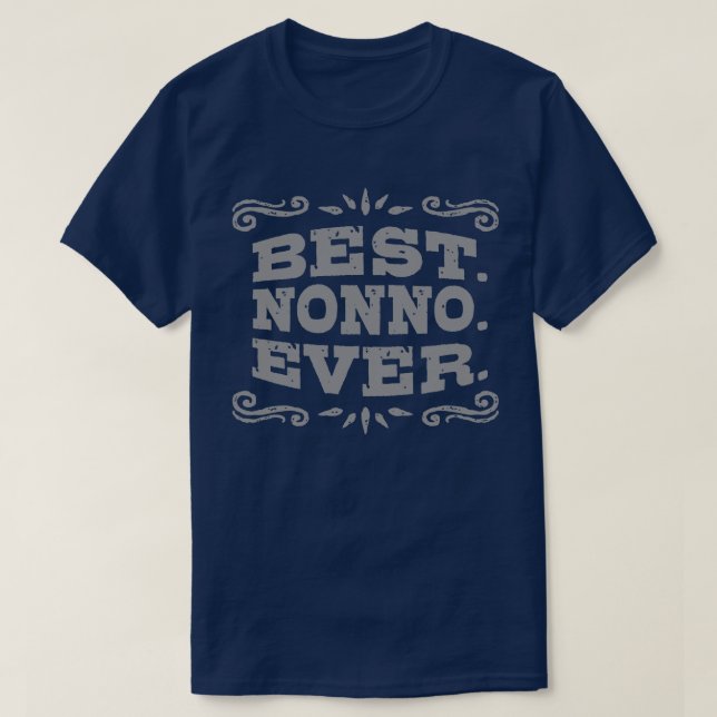Best Nonno nånsin T-shirt (Design framsida)