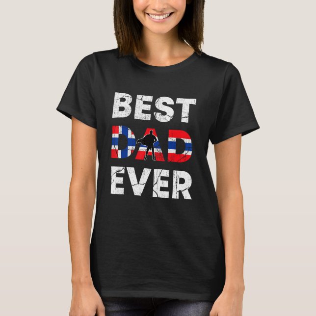 Best Norwegian Dad Ever Norway Daddy Father s Day T Shirt (Framsida)