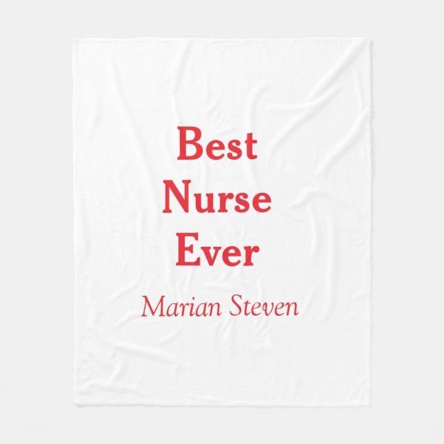 Best nurse ever medical professional paramedical d fleecefilt (Framsidan)