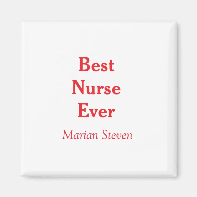 Best nurse ever medical professional paramedical d magnet (Framsidan)