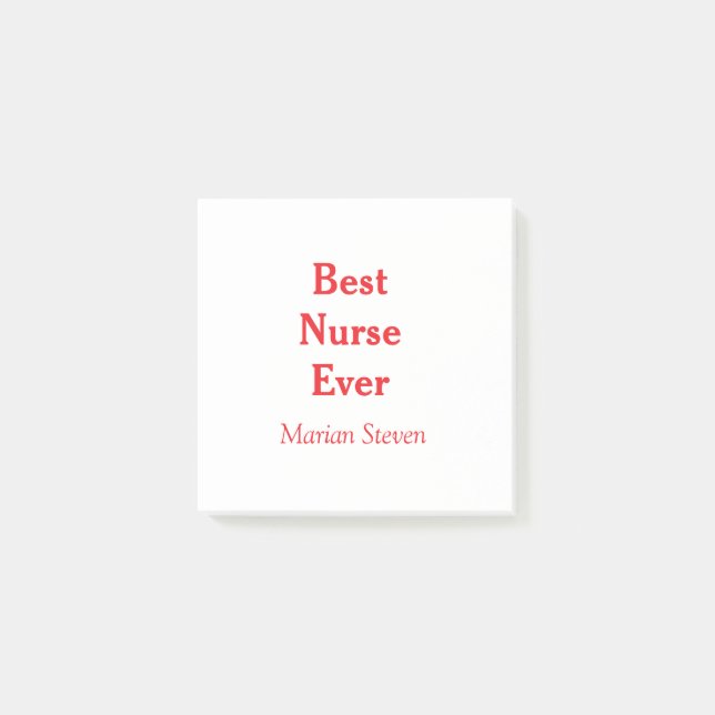 Best nurse ever medical professional paramedical d post-it block (Framsida)