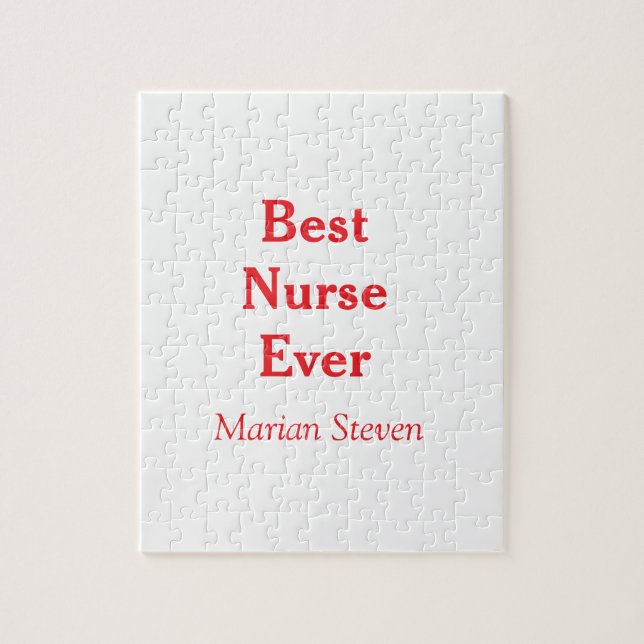Best nurse ever medical professional paramedical d pussel (Vertikal)