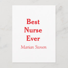 Best nurse ever medical professional paramedical d vykort