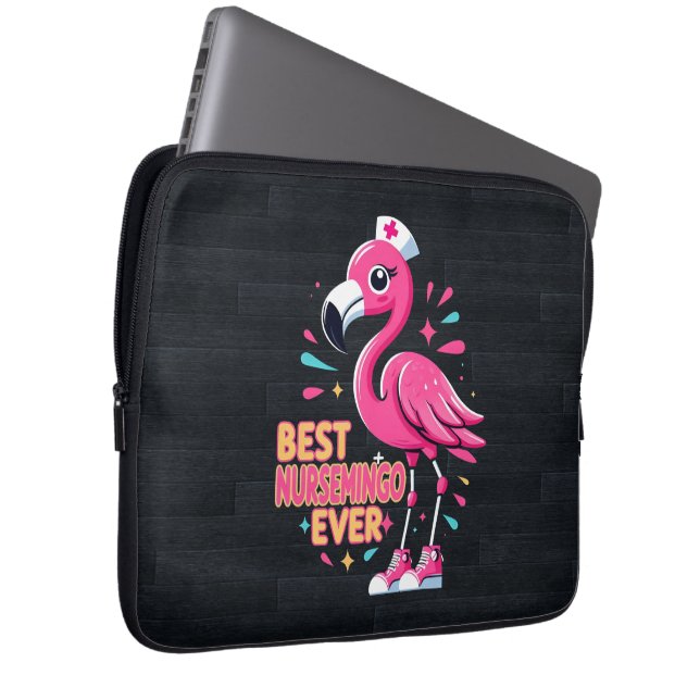 Best Nursemingo AldriNurse Flamingo Älskare Laptop Fodral (Framsidan Höger)