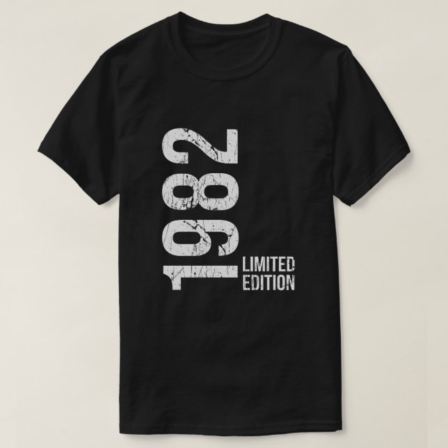 Best of 1982 Celebrating 44 Years of Character T Shirt (Design framsida)