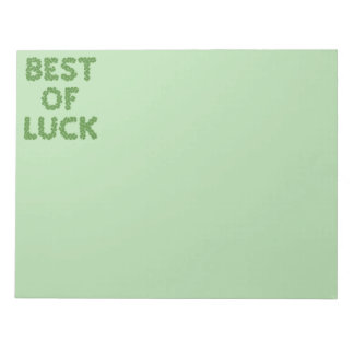 Best of Luck Clovers Greeting Anteckningsblock