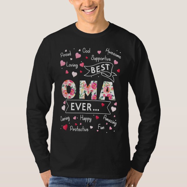 Best Oma Ever  First Time Grandma Mothers Day T Shirt (Framsida)