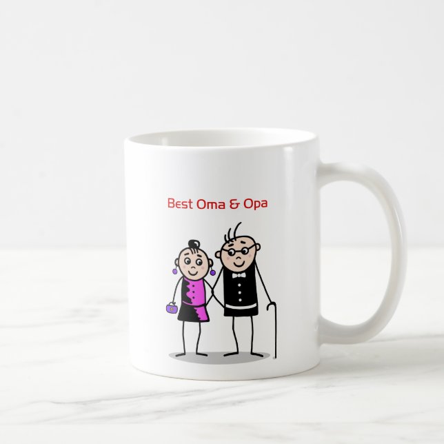 Best Oma & Opa 2.png Kaffemugg (Höger)