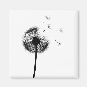 Best Önskemål Black Dandelion Magnet