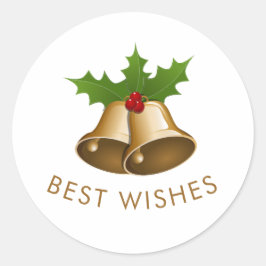 Best Önskemål Jingle Klockor Runt Klistermärke