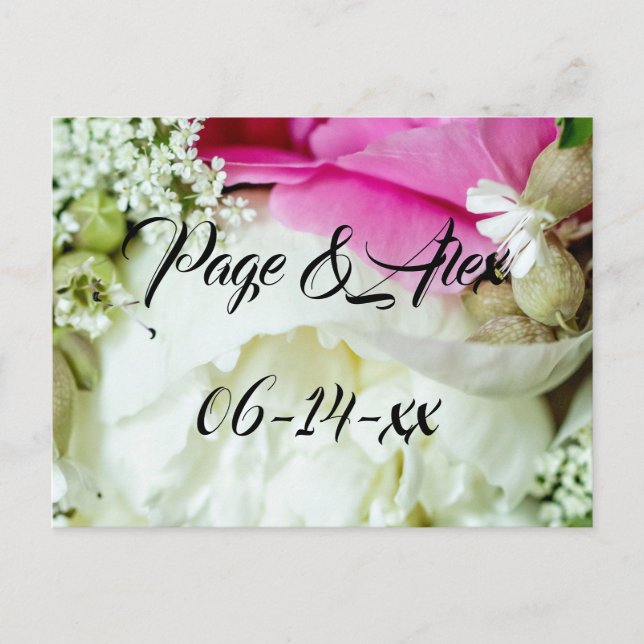 Best Önskemål Newly Weds Bröllop Destiny P Vykort (Framsida)