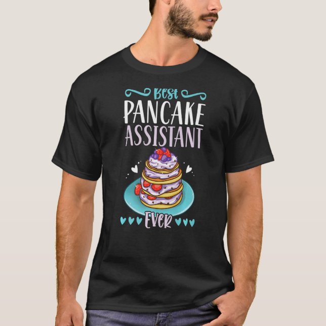 Best Pancake Assistant All Pancake Maker T Shirt (Framsida)
