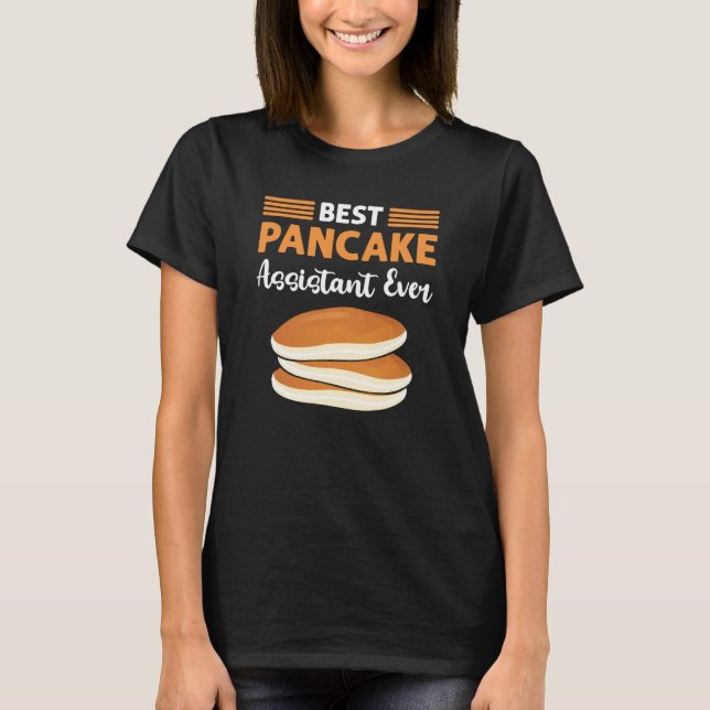 Best Pancake Assistant Ever Flapjack Pancake Maker T Shirt (Framsida)