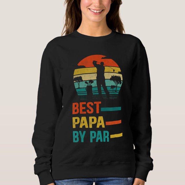 Best Papa By Par Daddy Father s Day  Golf  Golfer T Shirt (Framsida)