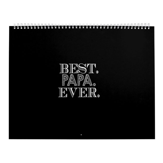 best papa ever kalender (Omslag)