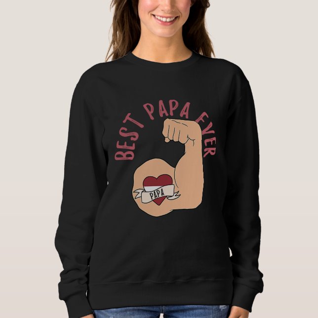 Best Papa Ever Latvian Dad Fathers Day T Shirt (Framsida)