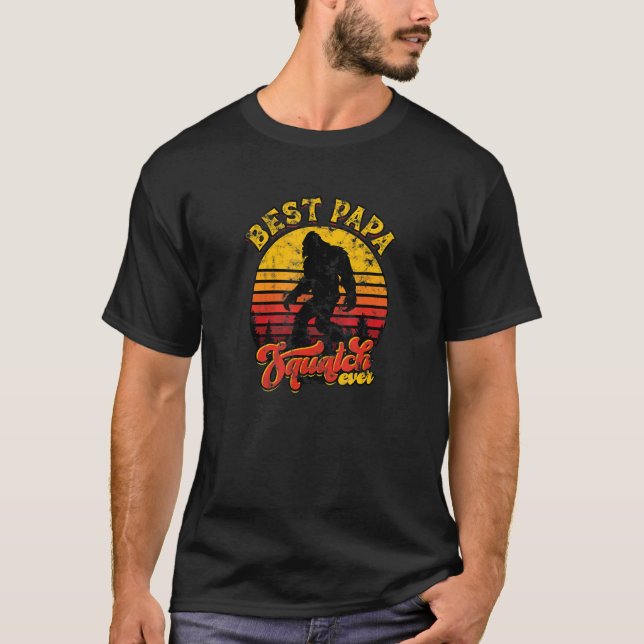 Best Papa Squatch Ever  squatch T Shirt (Framsida)