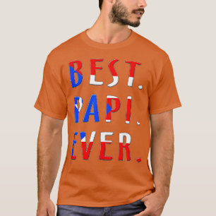 Best Papi Aldrig Puerto Rican Flagga Padre Pappa t Shirt