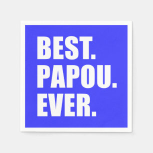 Best Papou Aldrig Grekiska farfar Party Pappersservett