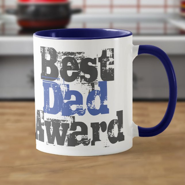 Best Pappa Award i Blue och Grått Mugg (Skapare uppladdad)