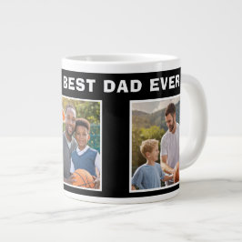Best Pappa Basketball Boll 3 Photo Collage Far Jumbo Mugg