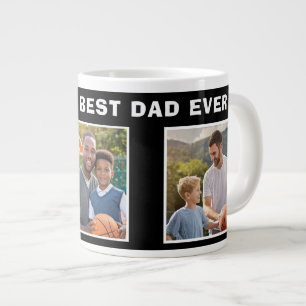 Best Pappa Basketball Boll 3 Photo Collage Far Jumbo Mugg