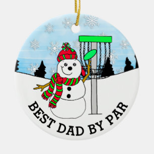 Best Pappa by Par Disk Golf jul Julgransprydnad Keramik