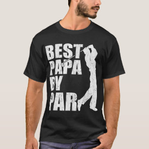 Best Pappa by Par Funny Golf Fars dag Grandpa G T Shirt