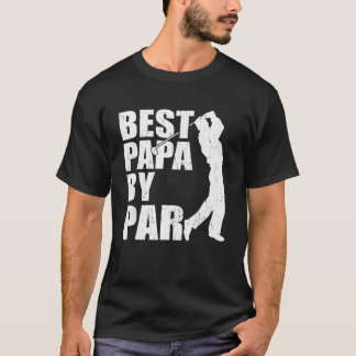 Best Pappa by Par Funny Golf Fars dag Grandpa G T Shirt