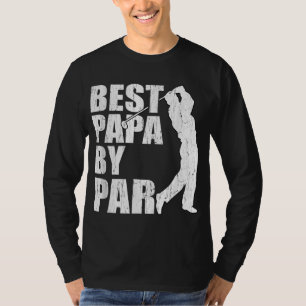 Best Pappa by Par Funny Golf Fars dag Grandpa G T Shirt