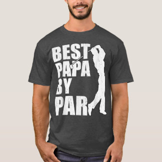 Best Pappa by Par Funny Golf Fars dag Grandpa T Shirt